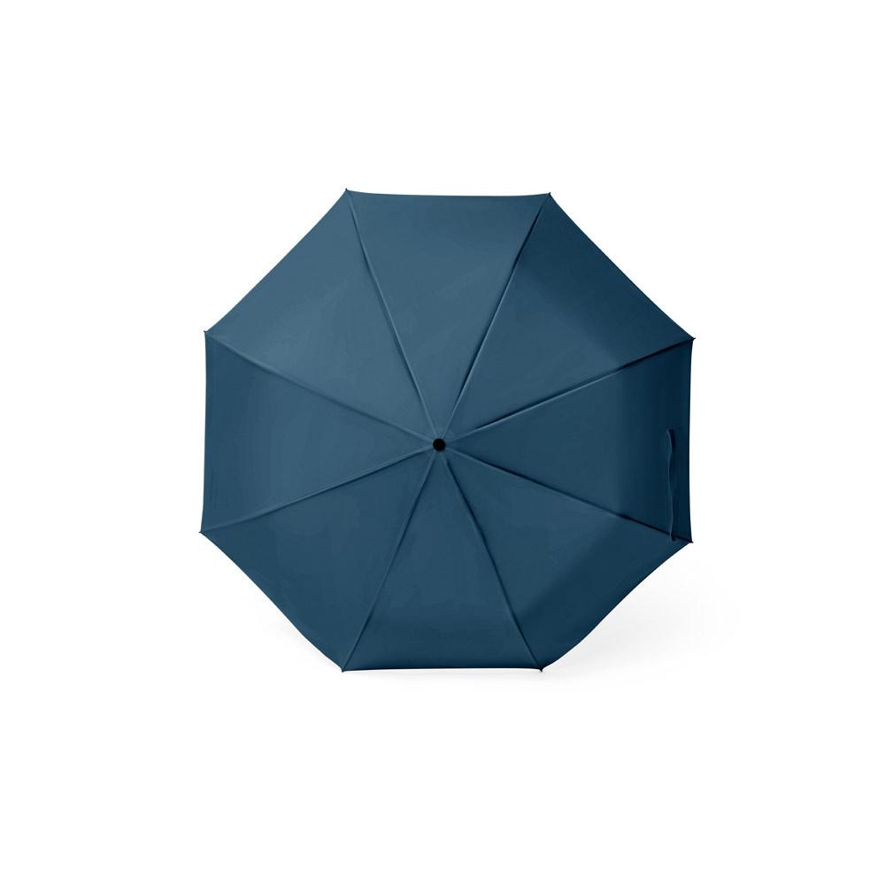 Umbrelă 21'' George din poliester reciclat rPET 190T, pongee rezistent la vânt Albastru