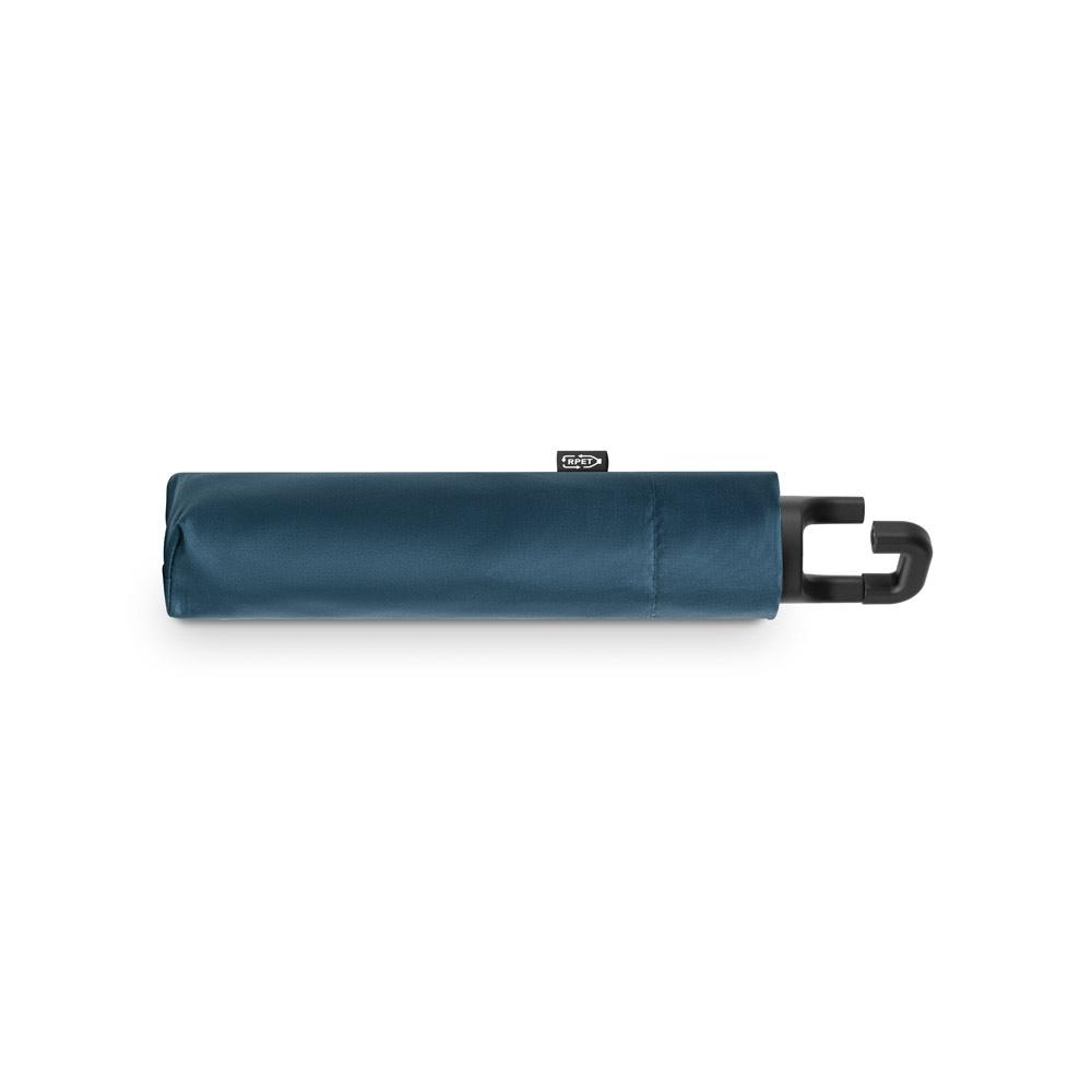 Umbrelă 21'' George din poliester reciclat rPET 190T, pongee rezistent la vânt Albastru