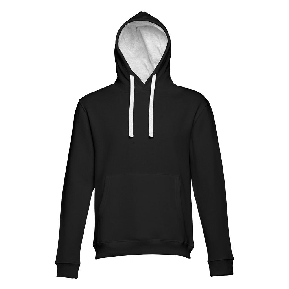 Pulover unisex Thc Moscow Ii Negru / Gri melange deschis XXL