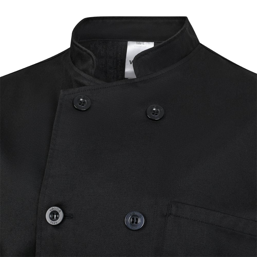 Jachetă de bucătărie cu mâneci lungi VL Baco, 190 g/m² Negru L