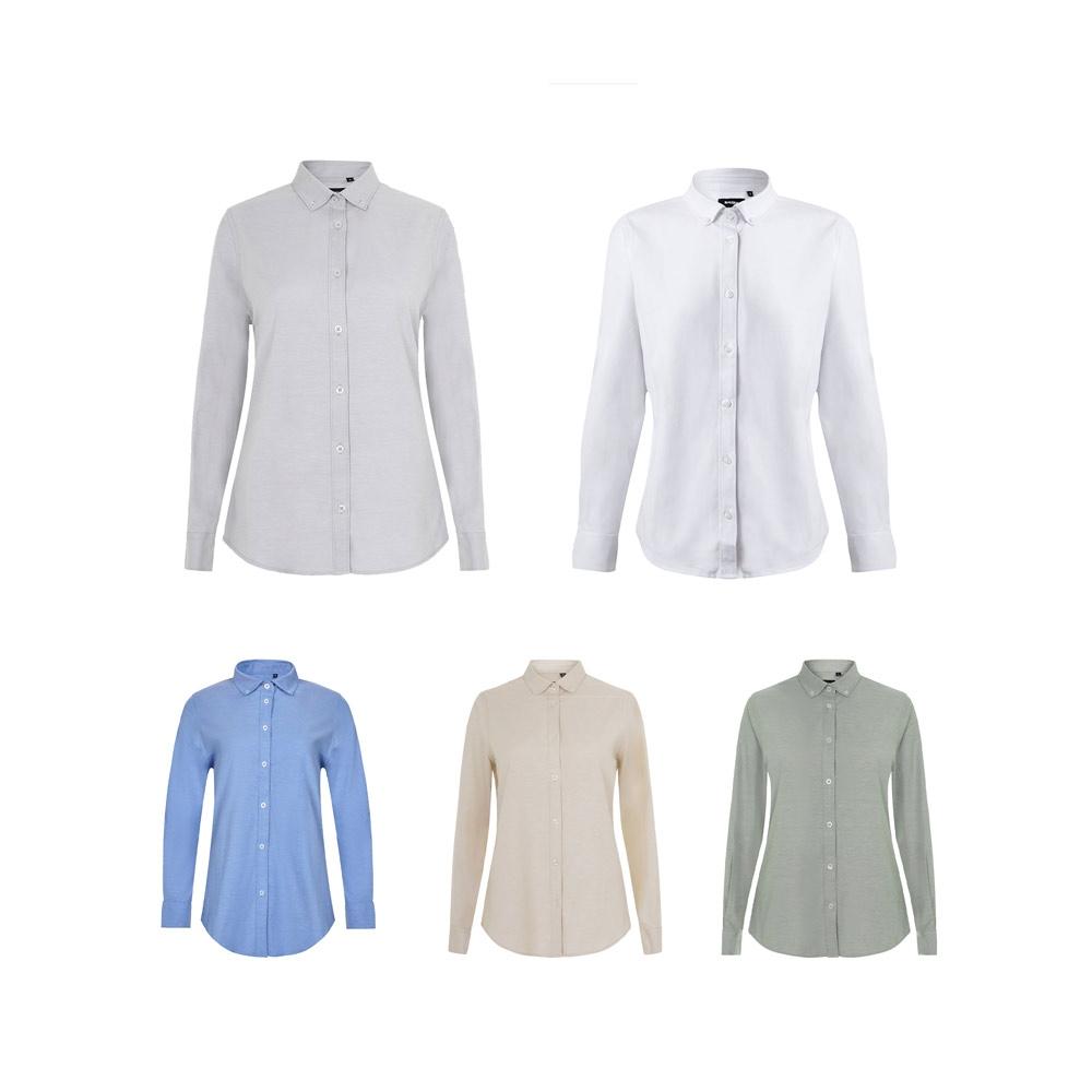 Cămașă Oxford pentru femei VL Prithvi Women, 180 g/m² Albastru XXL