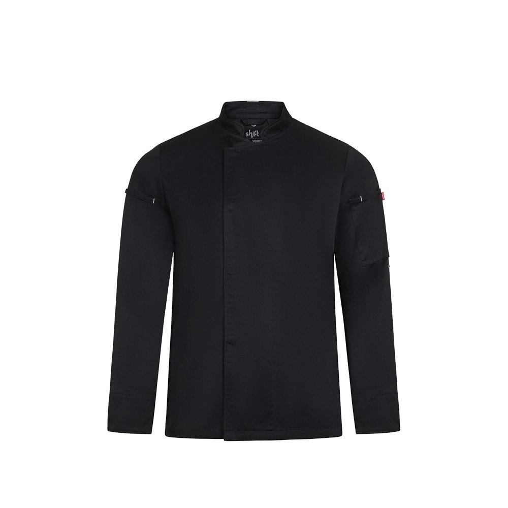 Jachetă de bucătărie unisex VL Agni, 190 g/m² Negru L