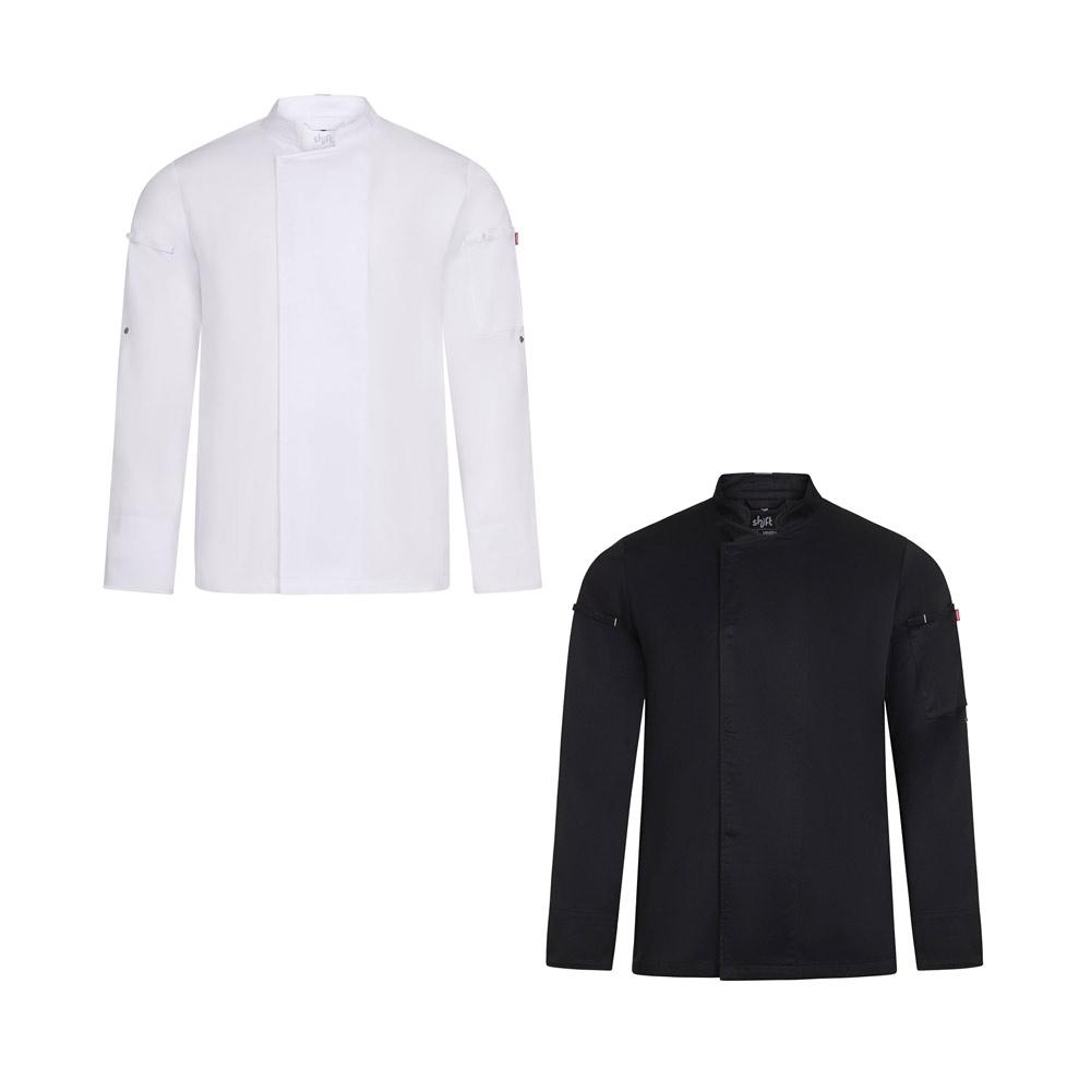 Jachetă de bucătărie unisex VL Agni, 190 g/m² Negru L