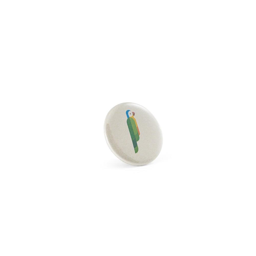 Insignă Button Pin 1 Argintiu 