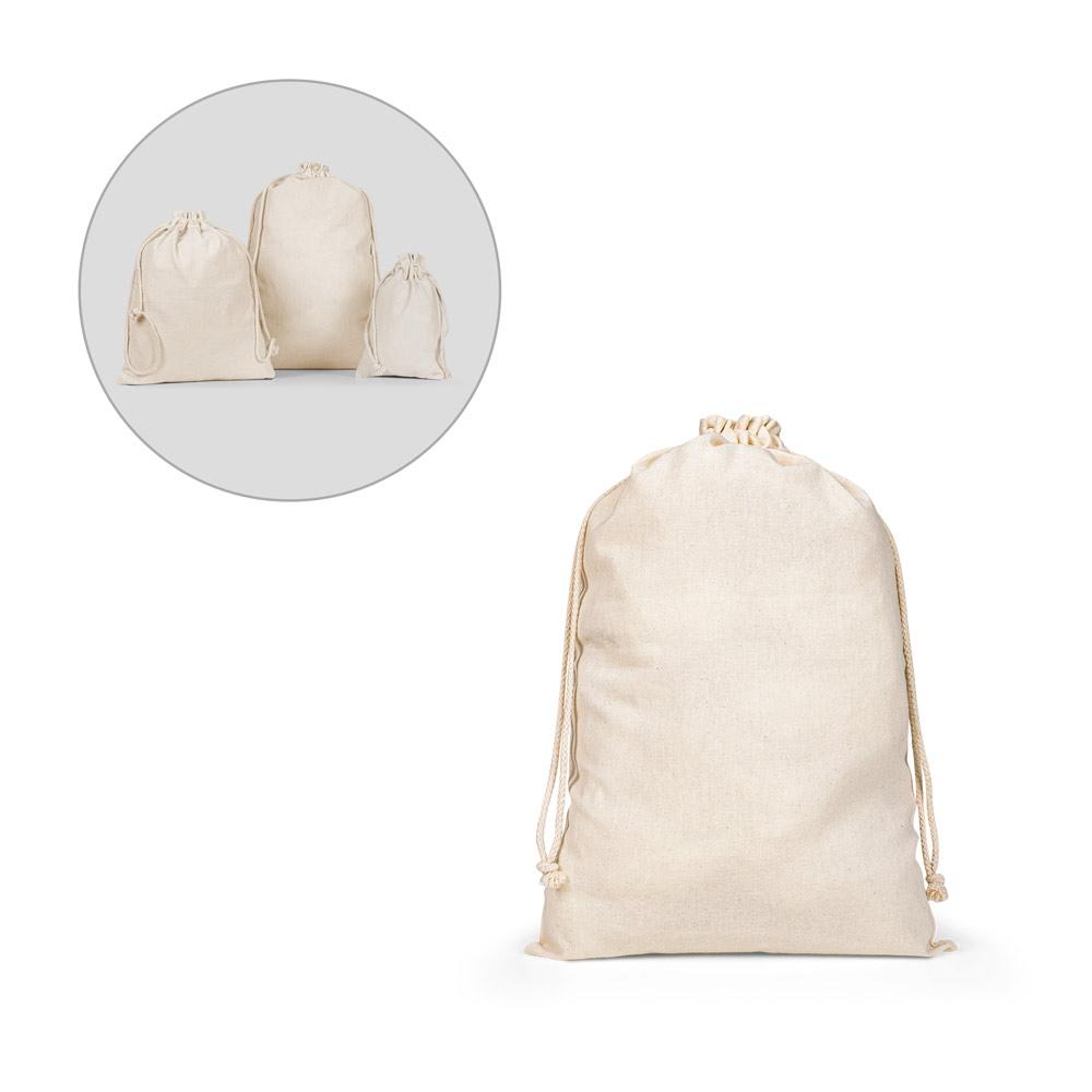 Pungă mare pentru cadou din bumbac Giftwrap L Natural deschis