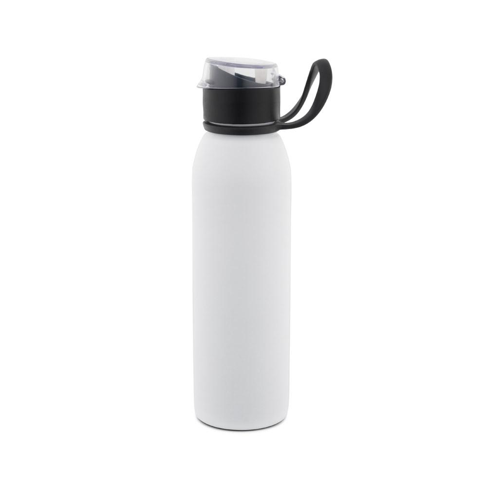 Sticlă sport din oțel inoxidabil reciclat Lemieux, 670 ml Alb