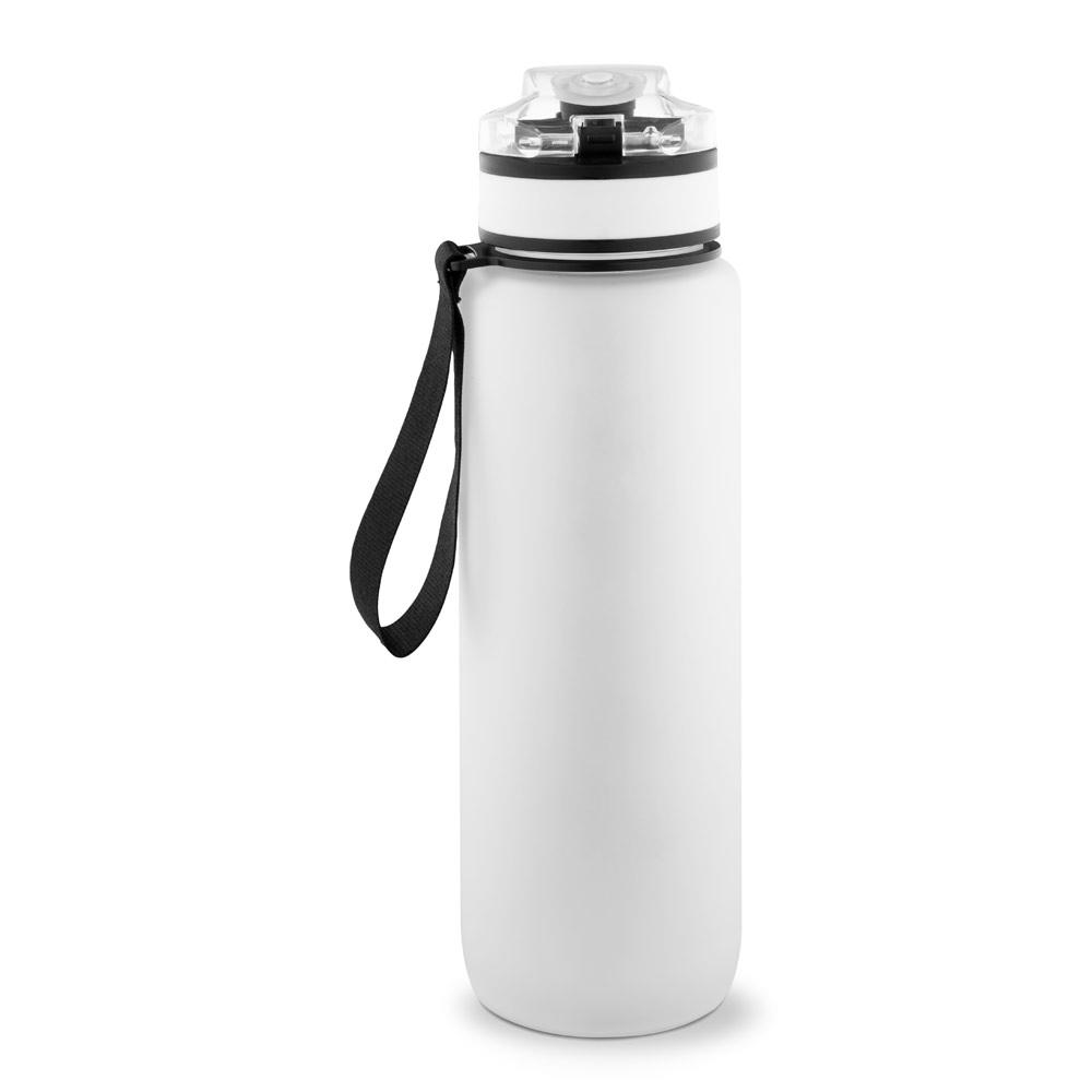 Sticlă din PET reciclat cu marcaje pentru hidratare Eriksson Alb