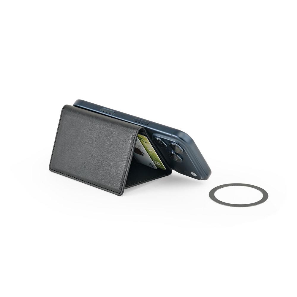 Portofel magnetic din PU cu protecție RFID Harald Negru