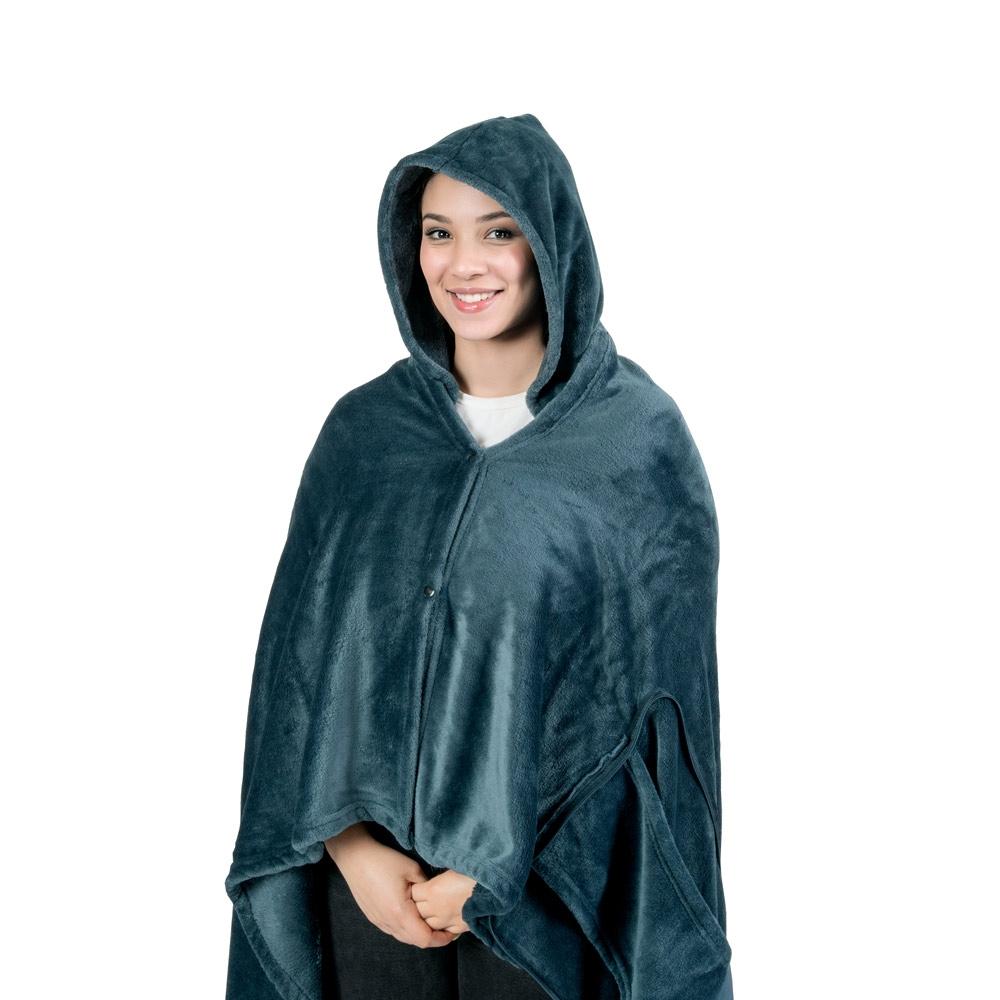 Set de călătorie 3 în 1 din fleece Snuggy, 220 g/m² Albastru