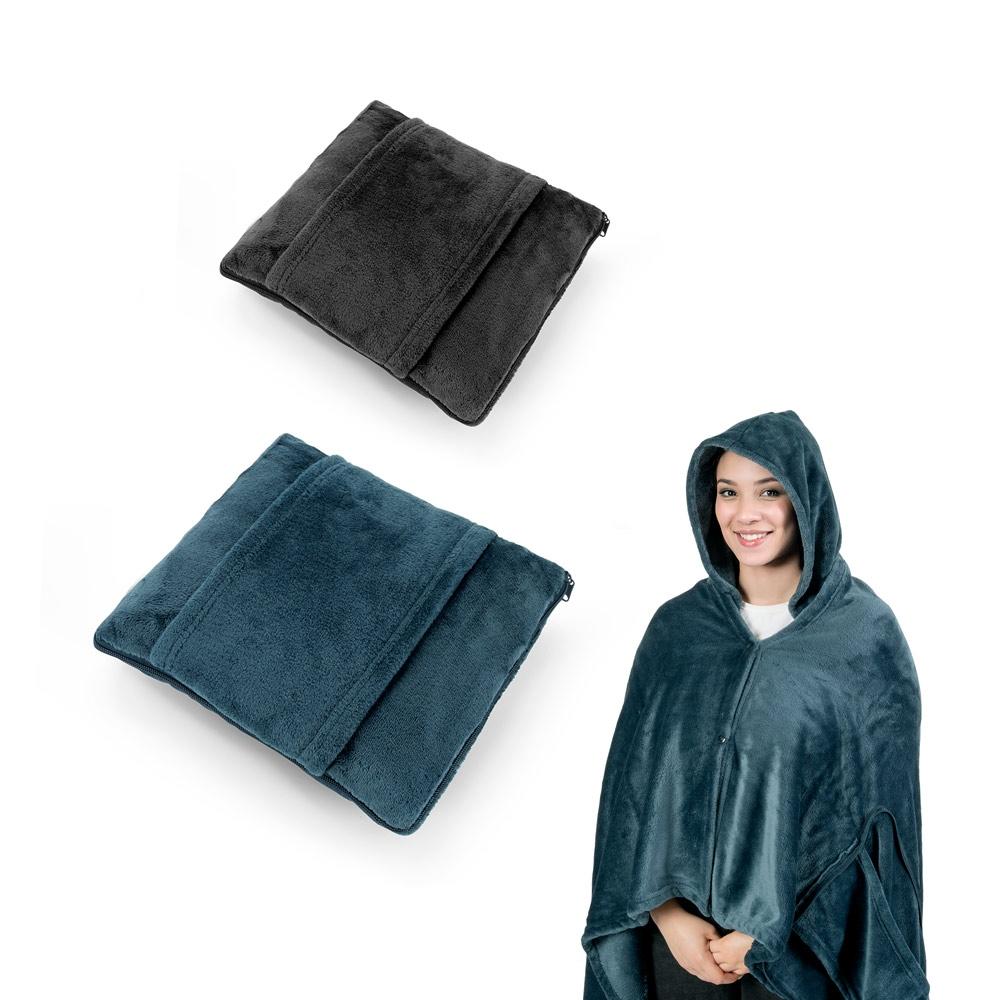 Set de călătorie 3 în 1 din fleece Snuggy, 220 g/m² Negru