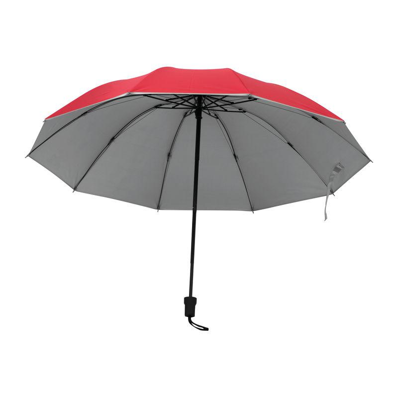 Umbrelă cu interior argintiu Roșu