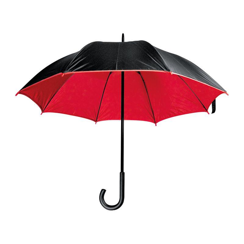 Umbrelă lux cu tijă metalică Roșu
