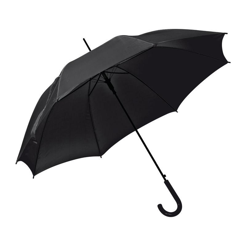 Umbrelă automată cu mâner din plastic Negru