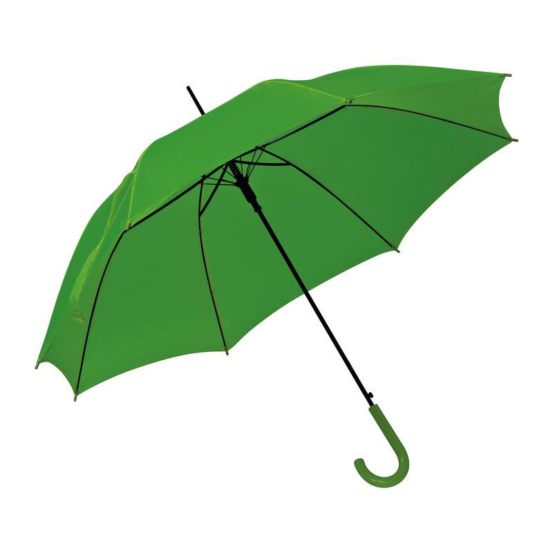 Umbrelă automată cu mâner din plastic Verde