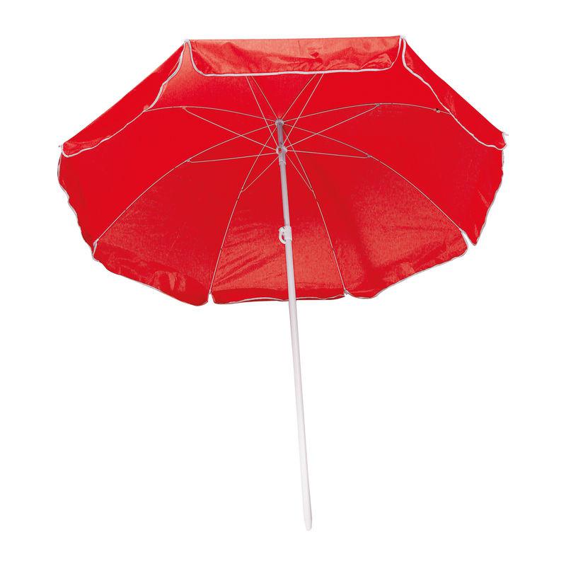 Umbrelă de plajă în husă transparentă Roșu