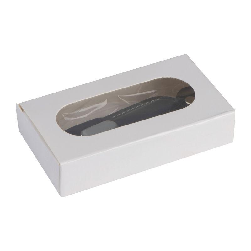 USB Stick carcasă din piele, 4 GB Negru