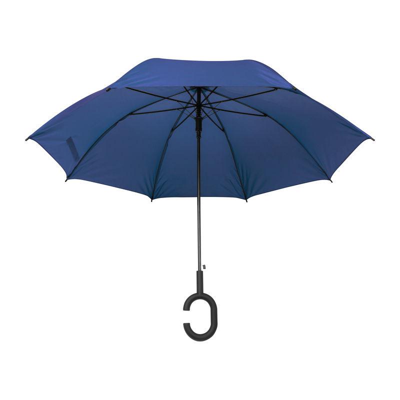Umbrelă cu mâner ”C” Albastru