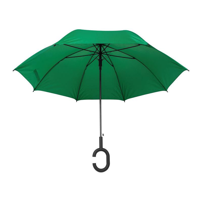 Umbrelă cu mâner ”C” Verde