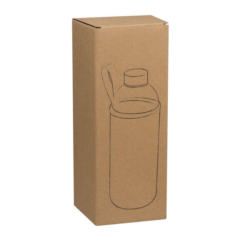 Sticlă de 1 l cu husă neopren Gri închis