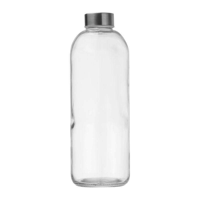 Sticlă de 1 l cu husă neopren Gri închis