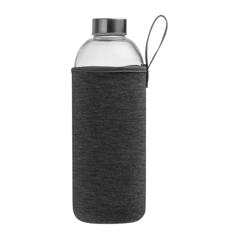Sticlă de 1 l cu husă neopren Gri închis