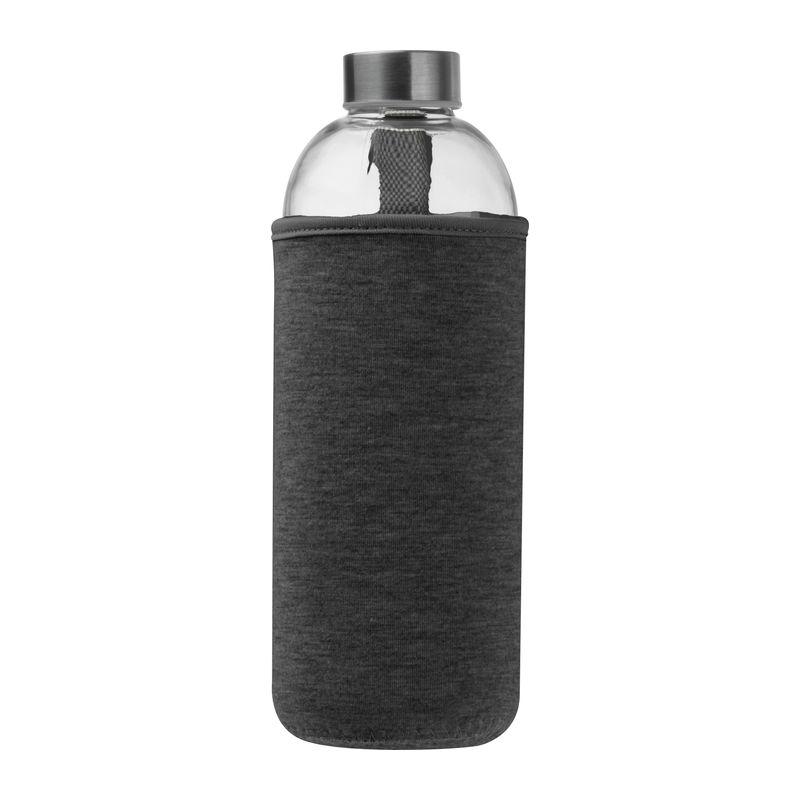Sticlă de 1 l cu husă neopren Gri închis