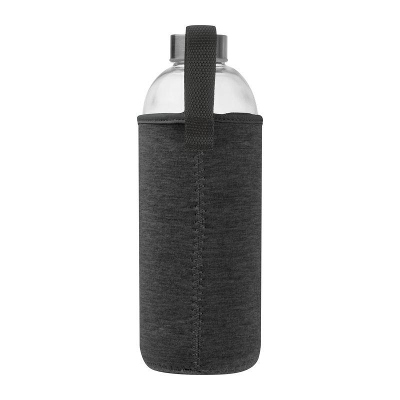 Sticlă de 1 l cu husă neopren Gri închis