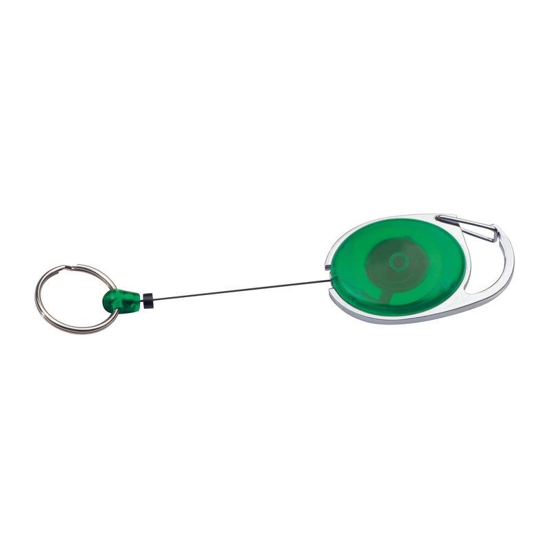 Breloc cu inel retractabil Verde
