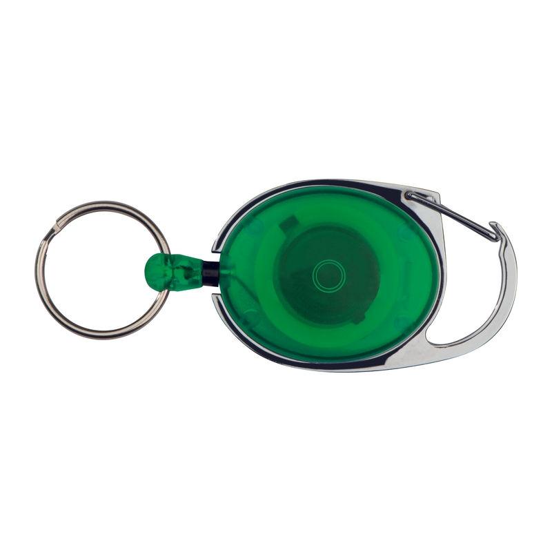 Breloc cu inel retractabil Verde