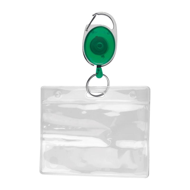 Breloc cu inel retractabil Verde