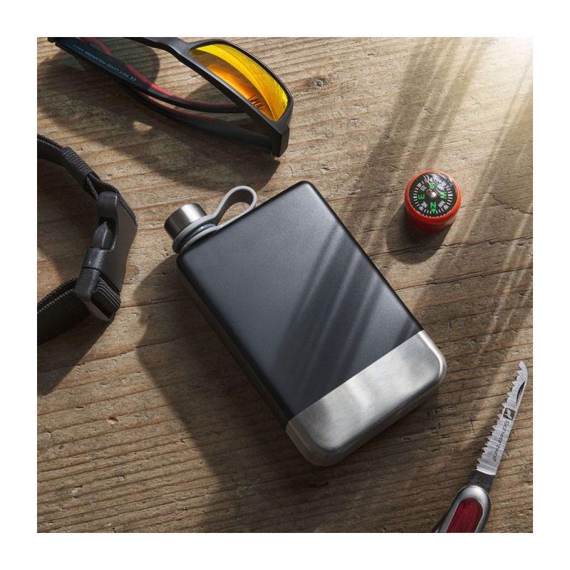 Sticlă plată Schwarzwolf 266 ml Negru