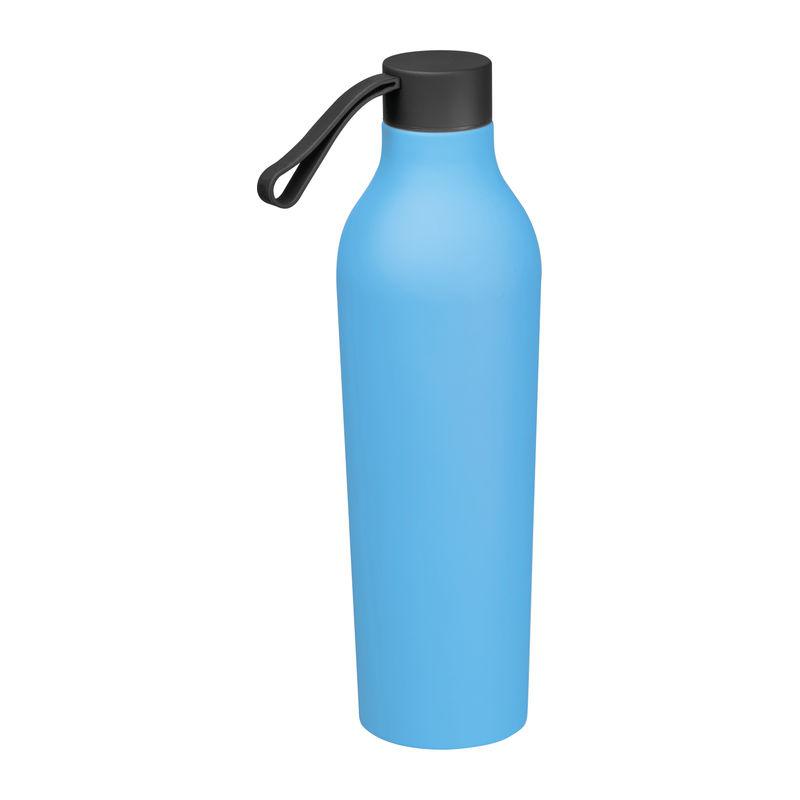 Sticlă termos cu suprafața cauciucată, 750 ml Light Blue