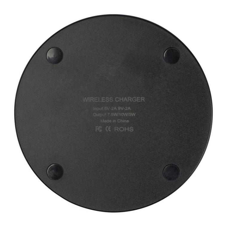 Încărcător wireless cu afișaj LED Negru