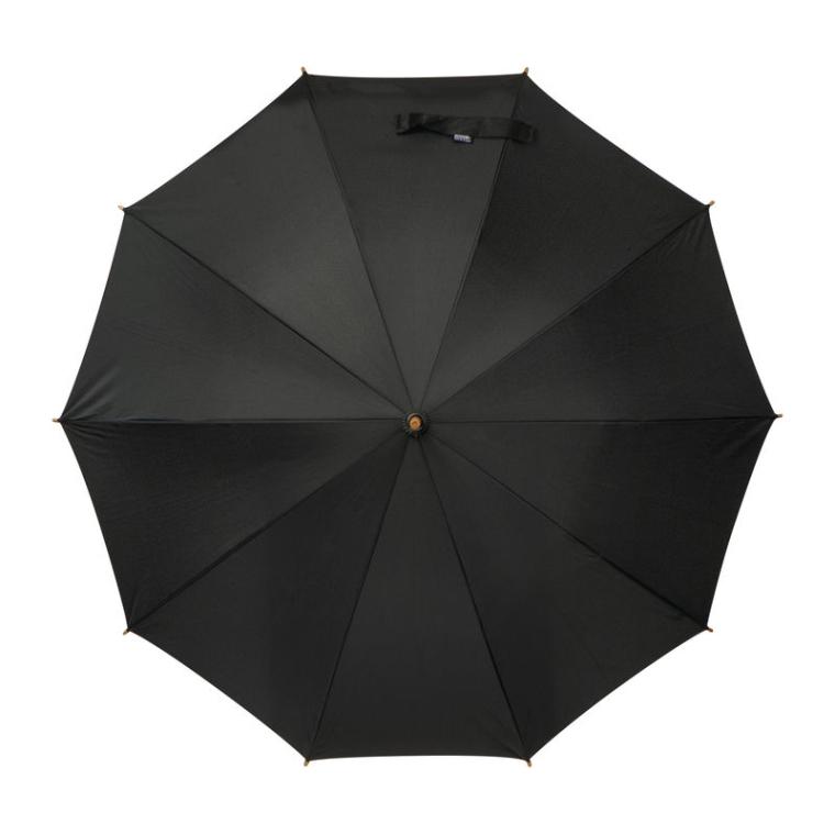 Umbrelă cu mâner din bambus Negru