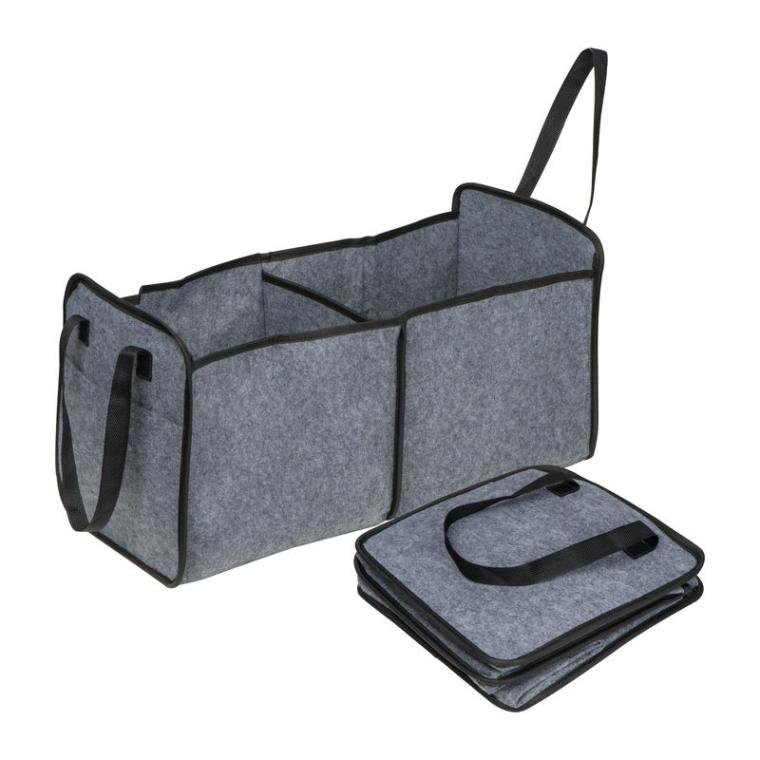 Geantă pentru cumpărături și portbagaj din pâslă Gri-Argintiu