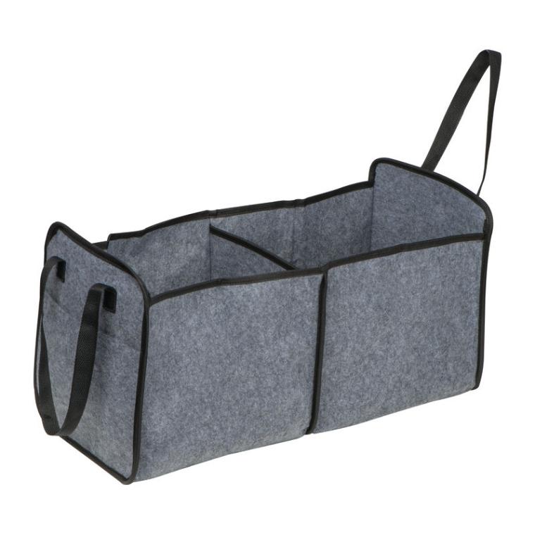 Geantă pentru cumpărături și portbagaj din pâslă Gri-Argintiu