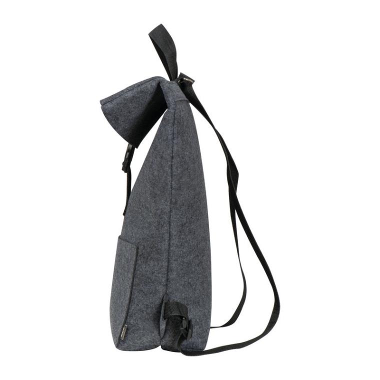 Rucsac mare din pâslă RPET Gri-Argintiu