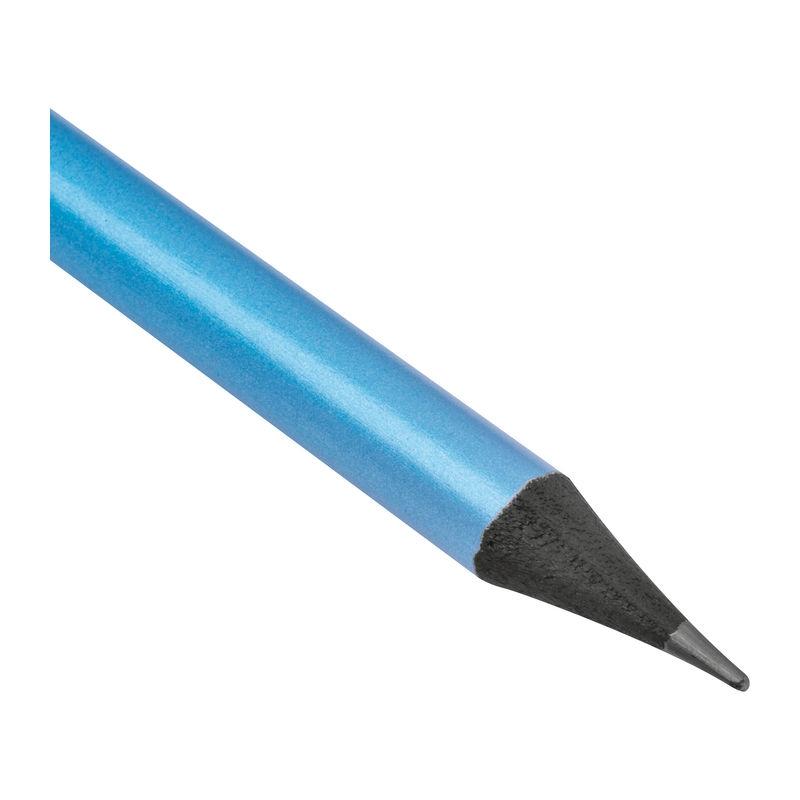 Creion în culori metalice cu radieră Light Blue