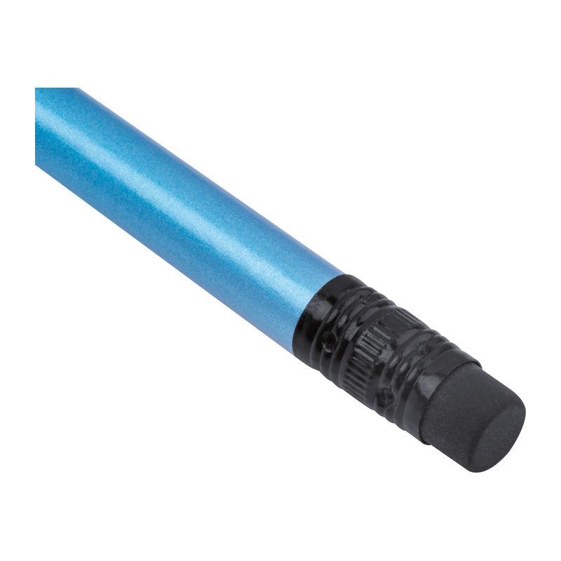 Creion în culori metalice cu radieră Light Blue