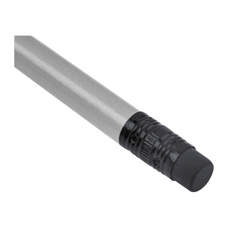 Creion în culori metalice cu radieră Gri-Argintiu
