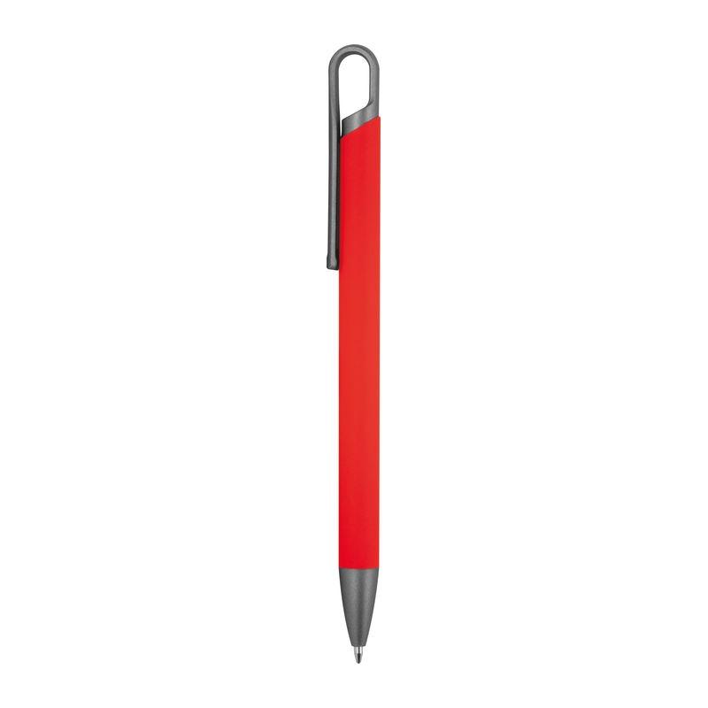 Pix cu suprafață cauciucată și mină semigel Roșu
