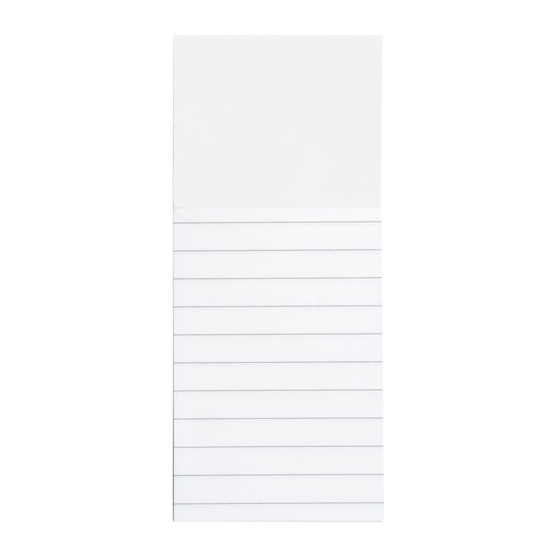 Magnet de frigider cu bloc de notițe Alb