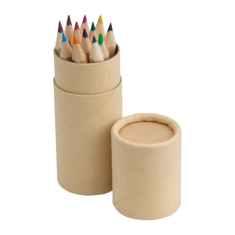 Set de 12 creioane colorate Negru