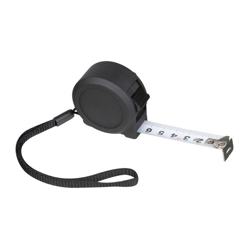 Ruletă din oțel cu carcasă din plastic, 3 m Negru
