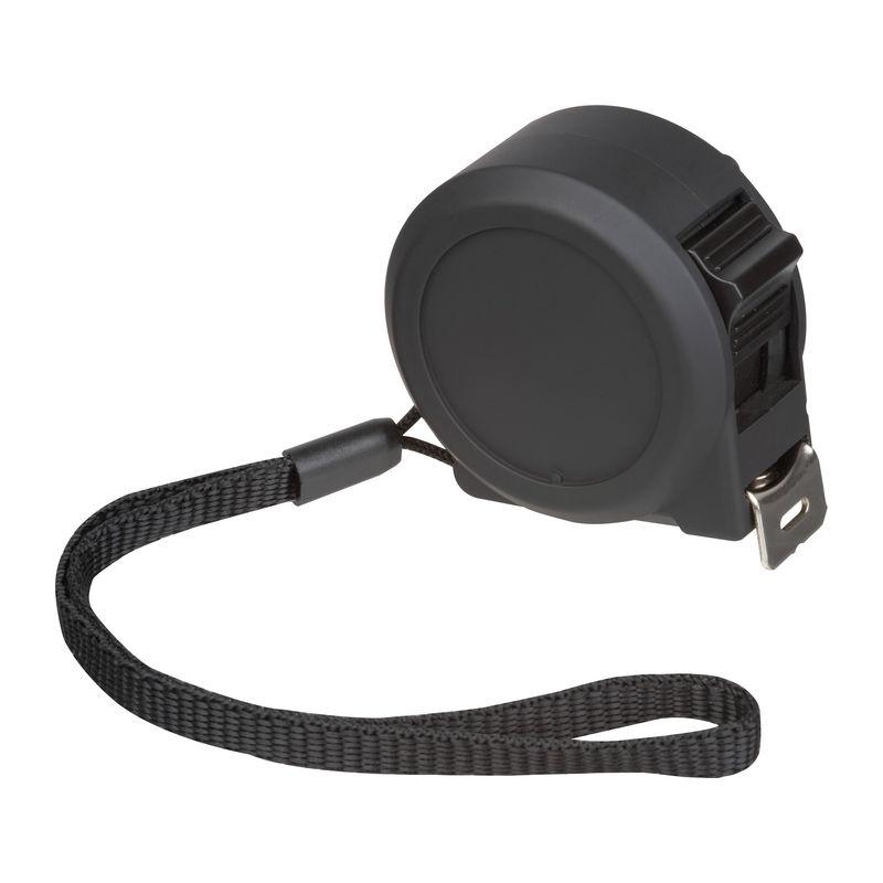 Ruletă din oțel cu carcasă din plastic, 3 m Negru