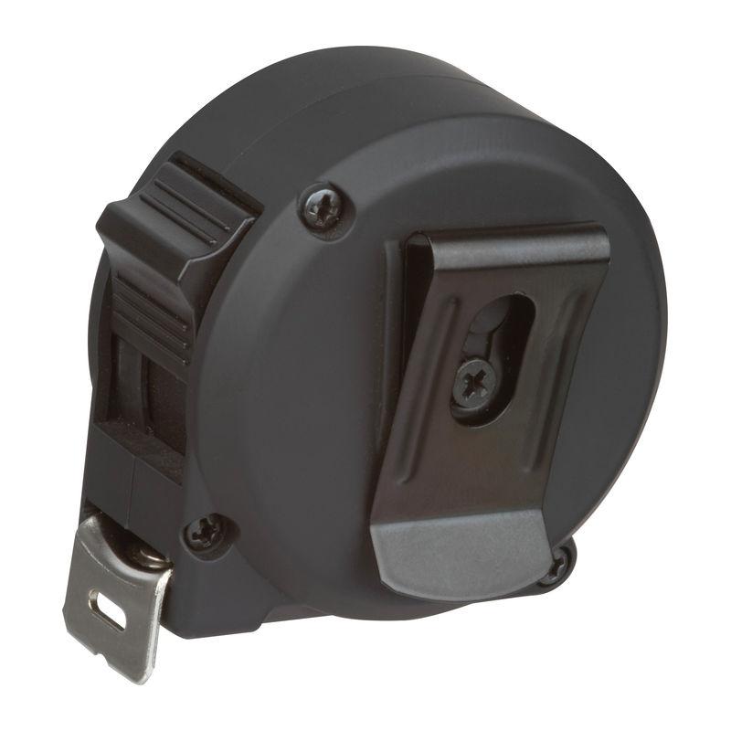 Ruletă din oțel cu carcasă din plastic, 3 m Negru
