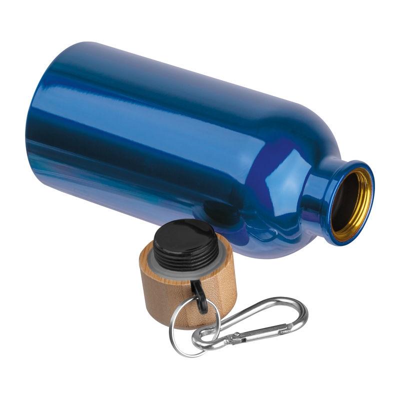 Sticlă din oțel inoxidabil cu carabină, 400 ml Albastru