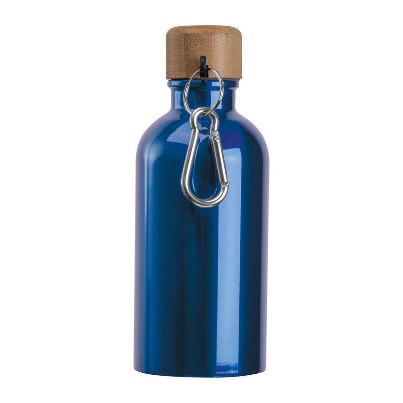 Sticlă din oțel inoxidabil cu carabină, 400 ml Albastru