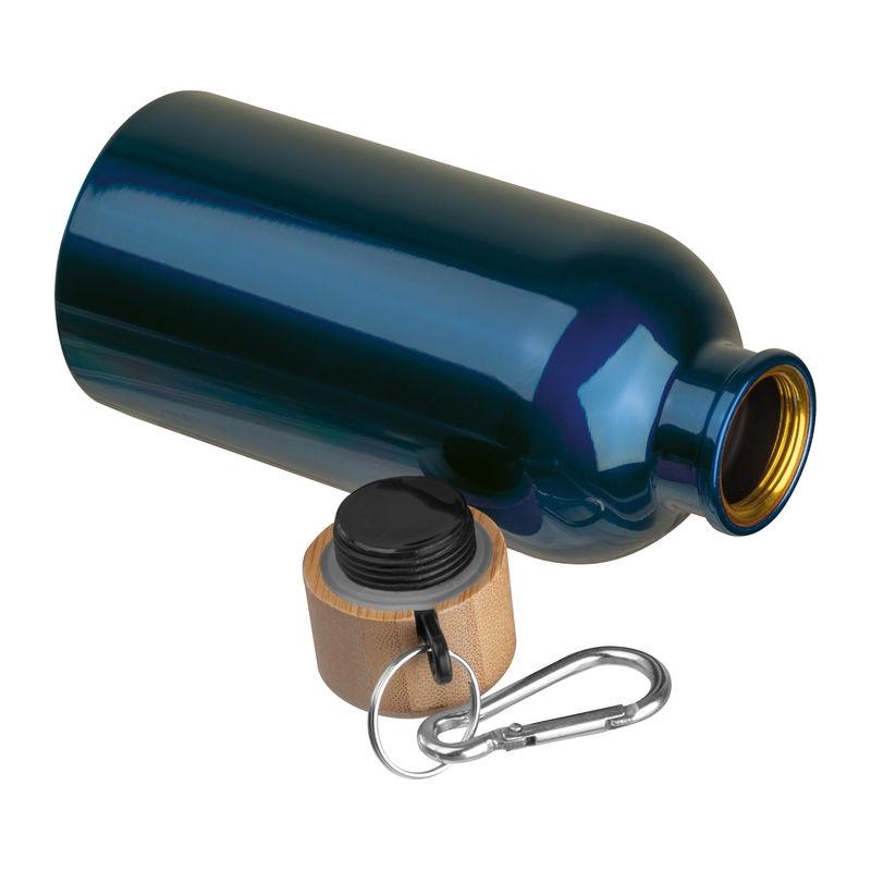Sticlă din oțel inoxidabil cu carabină, 400 ml Albastru închis