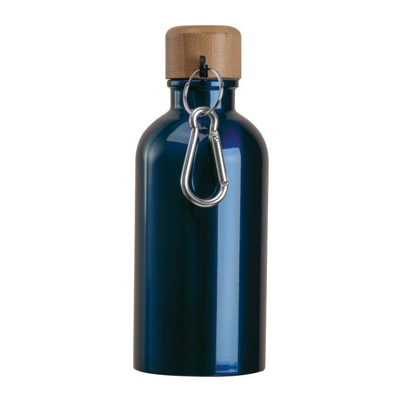 Sticlă din oțel inoxidabil cu carabină, 400 ml Albastru închis